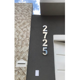 Kit 3 Números Residencial Aço Inox De 15cm Cortados A Laser