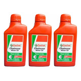 Kit 3 Óleo Castrol Chainsaw Lubrificante 2t Motoserra 500ml