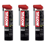 Kit 3 Oleo Corrente Motul Chain Lube C4 Factory Line 400ml