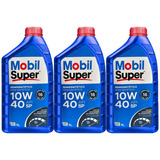 Kit 3 Óleos Motor Mobil Super 10w40 Semissintético Api Sp