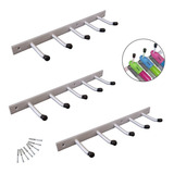 Kit 3 Organizador Vassoura Rodo Pá Cabe 30 Acessório Aço