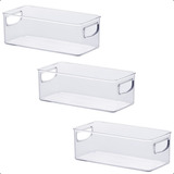 Kit 3 Organizadores Multiuso Acrilico Geladeira Cód 1074