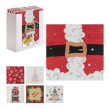 Kit 3 Pacote Jogo De Guardanapos Merry Chistimas Natal Macio