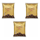 Kit 3 Pacotes Achocolatado Em Pó Alpino 1 Kg Original Nestlé