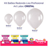Kit 3 Pacotes Balões Bexigas Redondo Liso 5 9 16 Art Latex