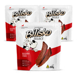 Kit 3 Pacotes Bifinho Petisco Bilisko Carne Cães 800g