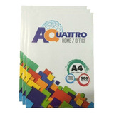 Kit 3 Pacotes De 500fls De Papel Sulfite A4 Aquattro