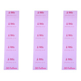 Kit 3 Pacotes Papel Para Mechas Standard 11x47cm 3x30 Folhas