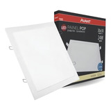Kit 3 Painel Plafon Embutir Led 24w Quadrado Avant 4000k Cor Neutro 110v 220v