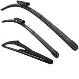 Kit 3 Palheta Limpador Parabrisa Reforçada Par Dianteiro   Traseira Compatível Com  Crossfox 2013 á 2018 