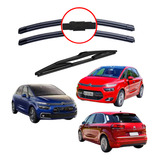 Kit 3 Palhetas Limpador Parabrisa Citroen C4 Picasso 16 A 19