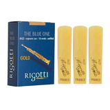 Kit 3 Palhetas Rigotti Gold Para Sax Soprano Escolha O N 