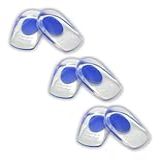 Kit 3 Par Calcanheira Gel Silicone Para Esporão 40 44 Azul