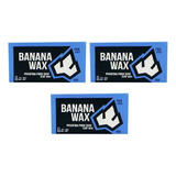 Kit 3 Parafinas Para Surf Banana Wax Cold azul De 80gr