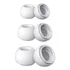 Kit 3 Pares Adaptador Borracha P M G P/ AirPods Pro Com Tela