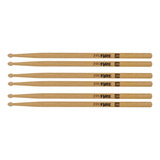 Kit 3 Pares Baqueta Pro Fire Spanking 2b Ponta De Madeira