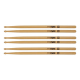 Kit 3 Pares Baqueta Pro Fire Spanking 5b Ponta De Madeira