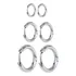 Kit 3 Pares Brinco Argola Não Ficar Preto 2.5mm Em Aço Inox