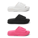 Kit 3 Pares Chinelo Slide Feminino Plataforma Confortavel