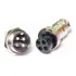 Kit 3 Pares Conector Radio Ptt 4 Pinos Px Vhf Hf Py 4 Furos
