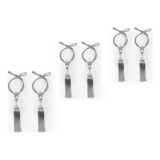 Kit 3 Pares De Abraçadeira Prendedor Pingente De Cortina