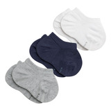 Kit 3 Pares De Meias Baby Infantis Sapatilha Algodão Lupo