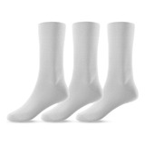Kit 3 Pares De Meias Cano Alto Longo Algodão Unissex Atacado