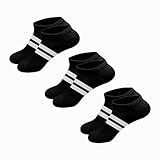 Kit 3 Pares De Meias Cano Curto Algodão Preto M6 Cor Preto Tamanho Unico