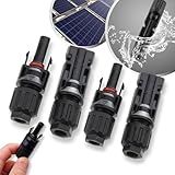 Kit 3 Pares De Plug Terminal Conector MC4 Cabo Painel Energia Solar Placa Fotovoltaica Instalação De Módulo Inversor Macho E Fêmea