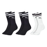 Kit 3 Pares Meia Puma Cano Alto Masculina Esportiva Original