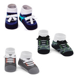 Kit 3 Pares Meia Tênis Antiderrapante 0 12 Meses Puket