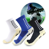 Kit 3 Pares Meias Antiderrapante Futebol Pro Socks Esportiva