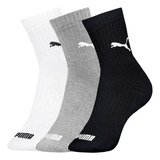 Kit 3 Pares Meias Cano Médio Esportivas Algodão Unissex Puma