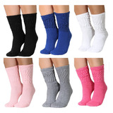 Kit 3 Pares Meias Coloridas Aeróbica Flúor Fitness Academia