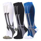 Kit 3 Pares Meias Compressão Alívia Dor Pés Fascite Plantar