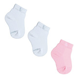 Kit 3 Pares Meias Lupo Bebe Infantil Algodão Cano Curto 2025
