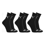 Kit 3 Pares Meias Puma Cano Médio Algodão Masculino Original