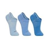 Kit 3 Pares Meias Sapatilha Lupo Infantil Invisível COR AZUL TAMANHO 24 29