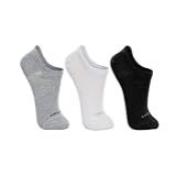 Kit 3 Pares Meias Sapatilha Lupo Infantil Invisível CORES SORTIDAS CINZA BRANCO E PRETO TAMANHO 24 29
