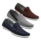 Kit 3 Pares Mocassim Masculino Pt Ma Tp Top Promoção 04 4