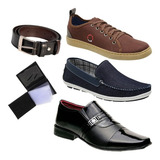 Kit 3 Pares Sapato Masculino Dia