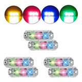 Kit 3 Pares Strobo Ajk Automotivo Novo Leds Colorido Carro