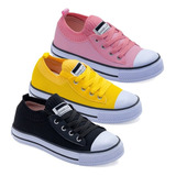 Kit 3 Pares Tênis Feminino Caminhada Casual Academia Barato