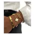 Kit 3 Pçs Bracelete Pulseira Trevo Love Prego Não Oxida Aço