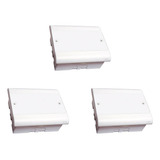 Kit 3 Pcs Caixa Passagem Pvc 22x18 Perlex Emb