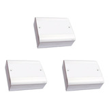 Kit 3 Pcs Caixa Passagem Pvc 22x18 Perlex Sobrepor