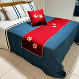 Kit 3 Pçs Peseira Cama Queen Impermeável E Almofada Cheia