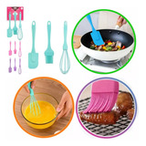 Kit 3 Pçs Silicone Cozinha Confeitaria Bolo Pincel Espátula