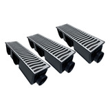 Kit 3 Peças 15x150 Ralo Com Caixa Coletora Tela