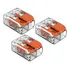 Kit 3 Peças Conector De Emenda P/ Chuveiro Wago 2 Vias 6mm
